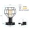 Industrial Vintage Table Lamp Metal Cage Shade Bedside Lamp for Bedroom, Living Room, or Office E26 Bulb Compatible, 59” Cord with Switch